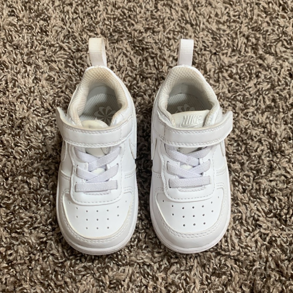 Nike Court Borough Low Recraft (TD) Shoes - White/White - Size 5c